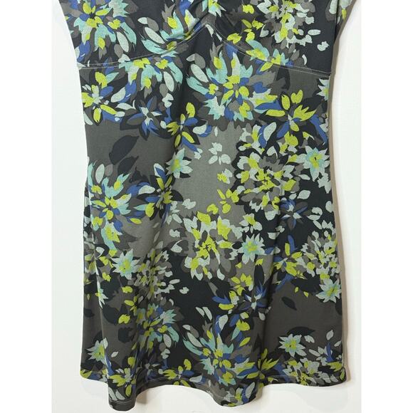 REI Active Dress Women S Green Blue Travel Athleisure Floral Outdoor Babydoll - Picture 4 of 9